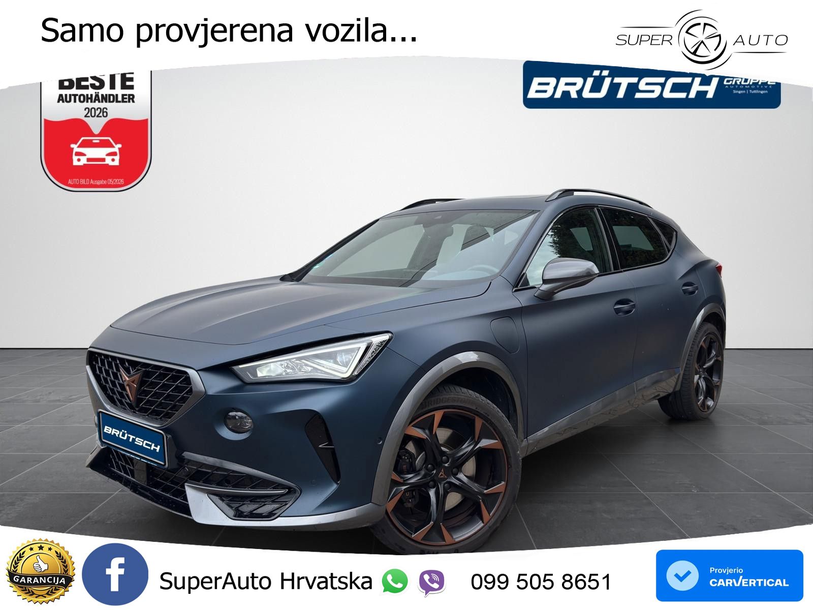 Cupra Formentor 1.4 TSI (245 KS) e-Hybrid DSG VZ LED+GR SJED+ACC