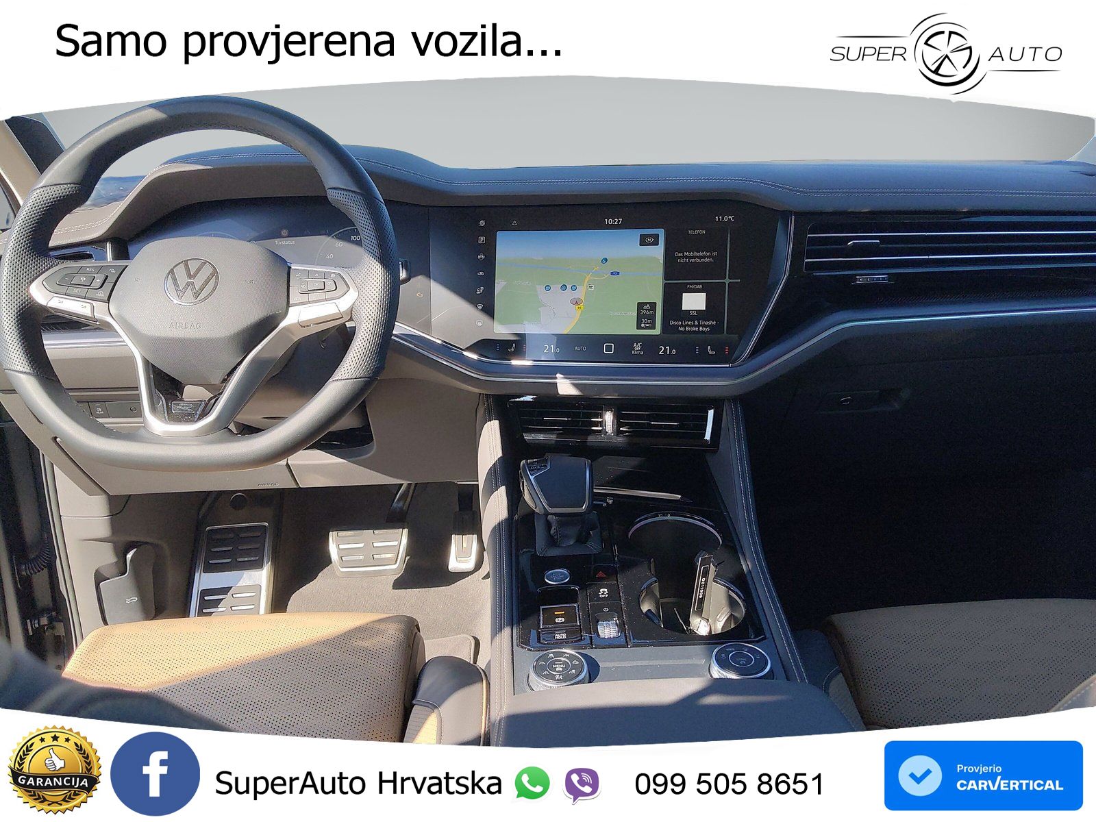 Volkswagen Touareg 3.0 V6 TFSI (340 KS) 4MOTION Tiptronic ZRAČNI+ACC+4xGR SJED+KAM