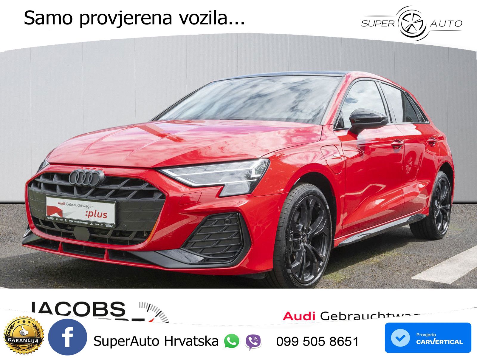 Audi A3 Sportback 40 TFSI e (204 KS) Plug-in Hybrid S tronic S line MATRIX+GR SJED+KAM