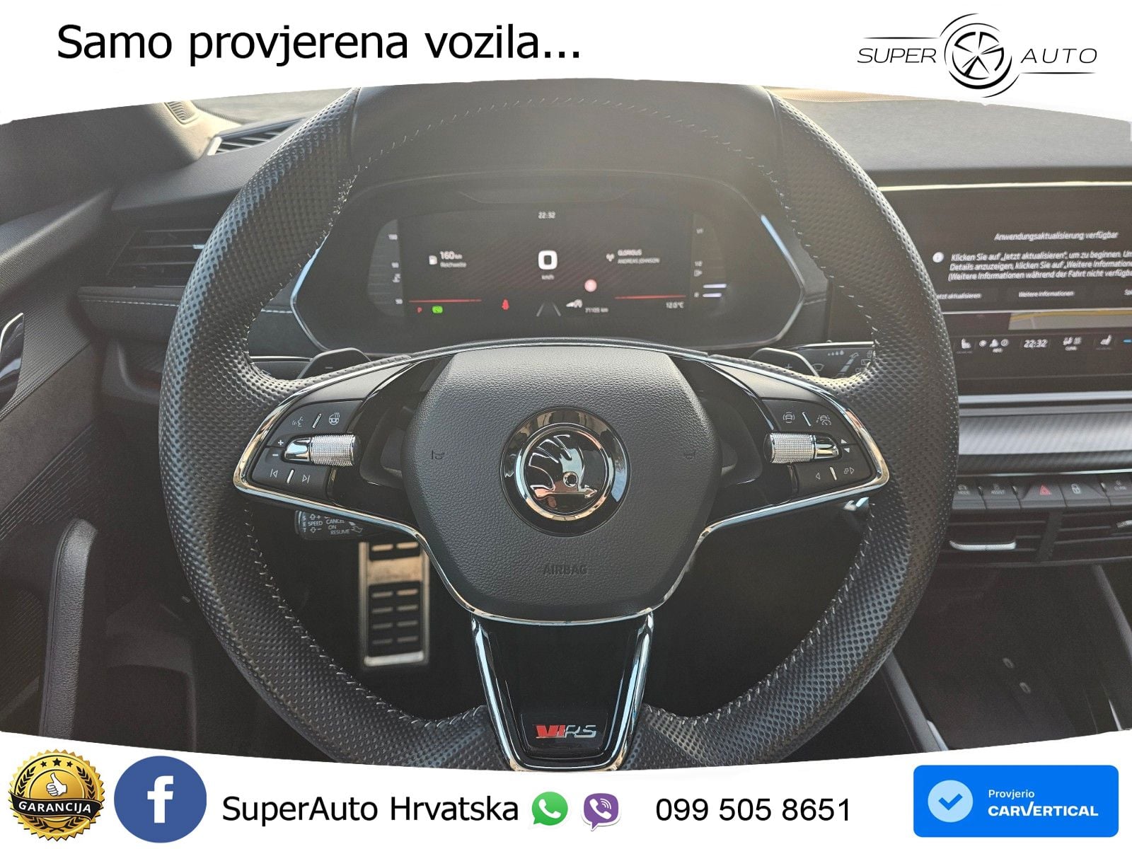 Škoda Octavia Combi RS 2.0 TDI (200 KS) DSG LED+GR SJED+ACC