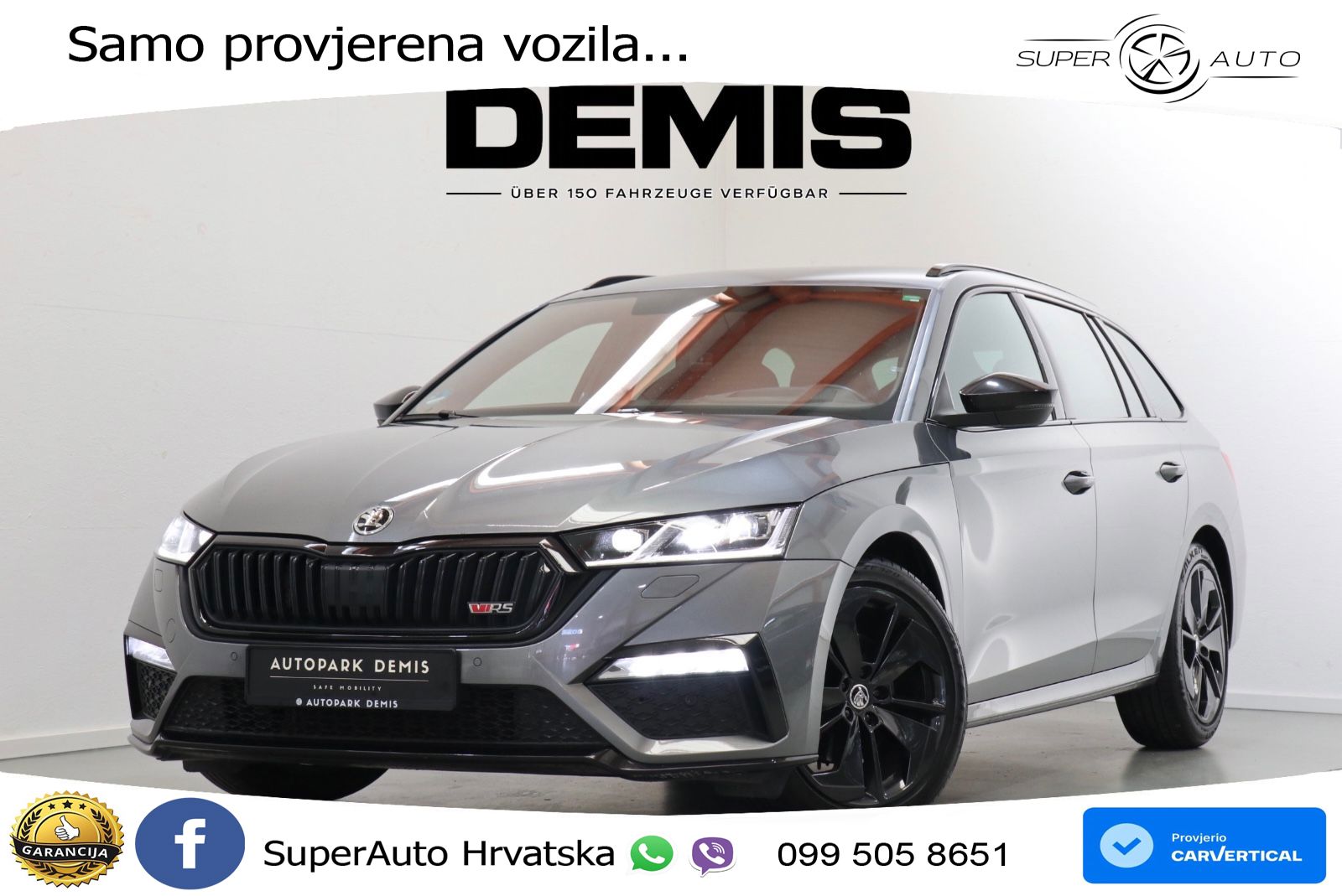 Škoda Octavia Combi RS 2.0 TDI (200 KS) DSG LED+GR SJED+ACC