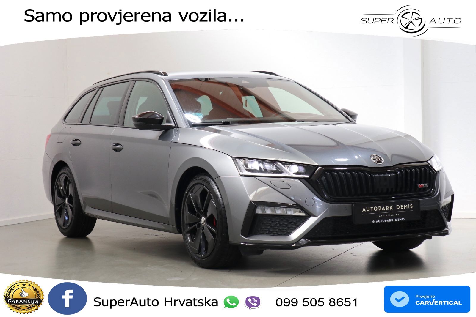Škoda Octavia Combi RS 2.0 TDI (200 KS) DSG LED+GR SJED+ACC