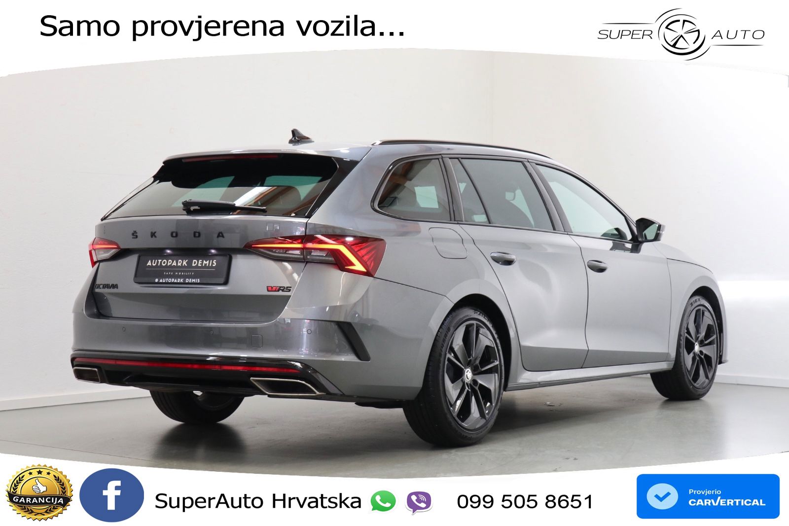Škoda Octavia Combi RS 2.0 TDI (200 KS) DSG LED+GR SJED+ACC