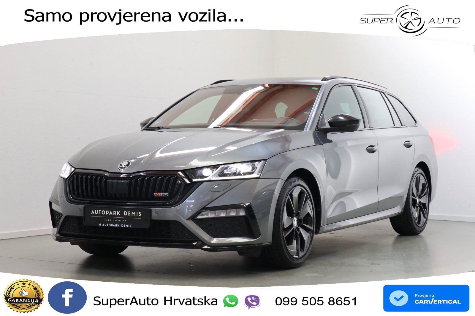 Škoda Octavia Combi RS 2.0 TDI (200 KS) DSG LED+GR SJED+ACC