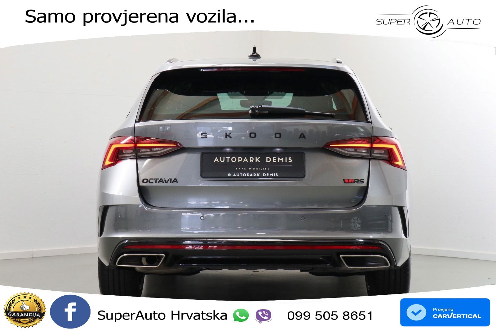Škoda Octavia Combi RS 2.0 TDI (200 KS) DSG LED+GR SJED+ACC