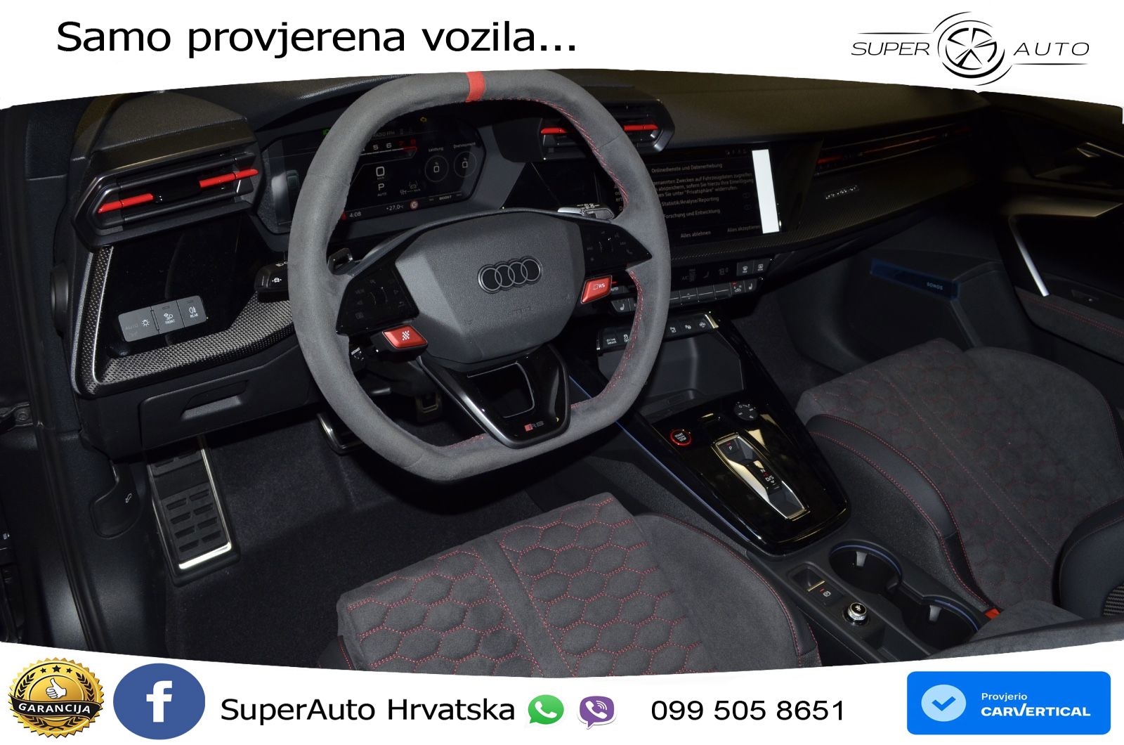 Audi RS3 Sedan 2.5 TFSI (400 KS) quattro S tronic LED+GR SJED+ACC