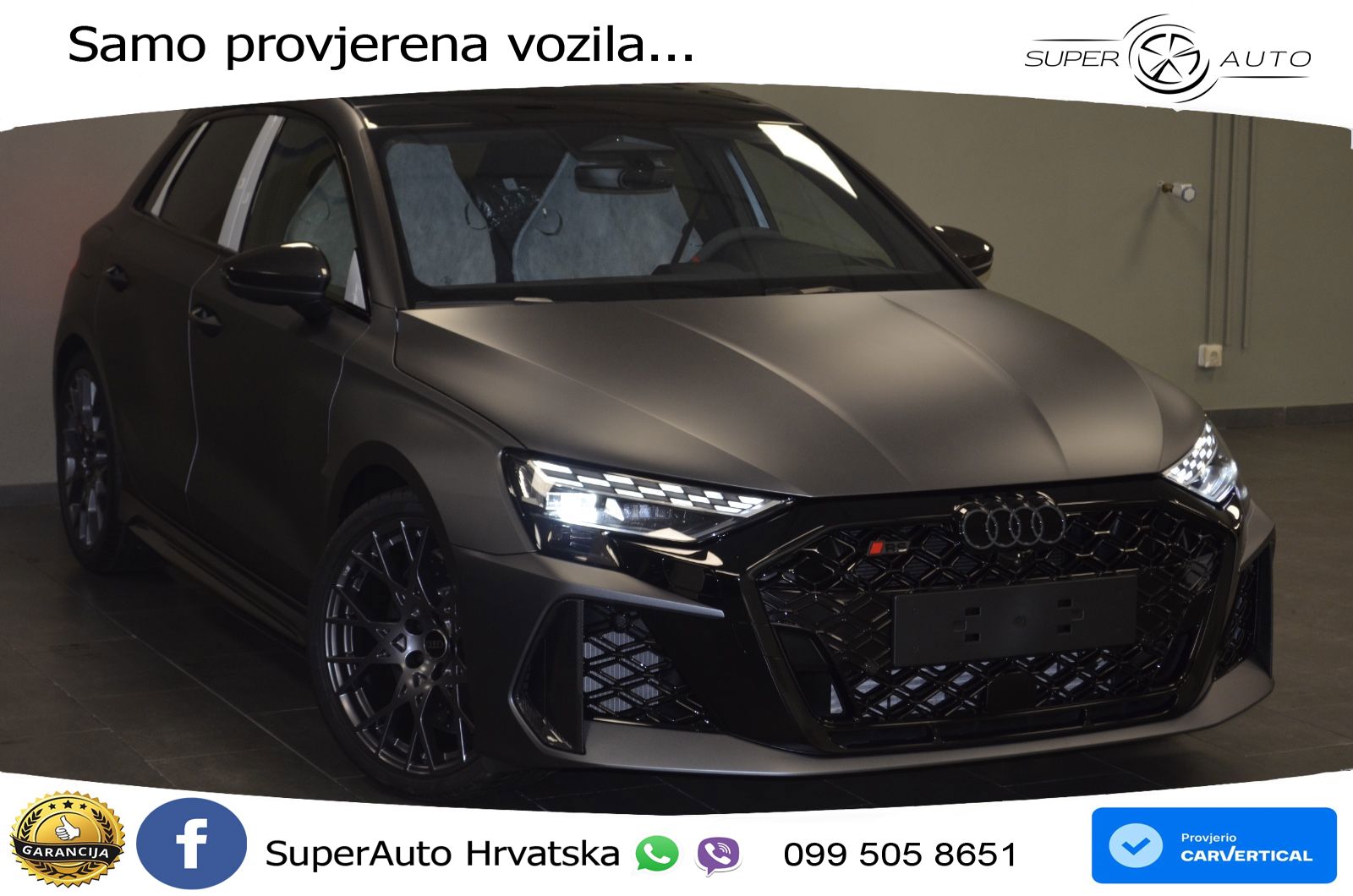Audi RS3 Sedan 2.5 TFSI (400 KS) quattro S tronic LED+GR SJED+ACC