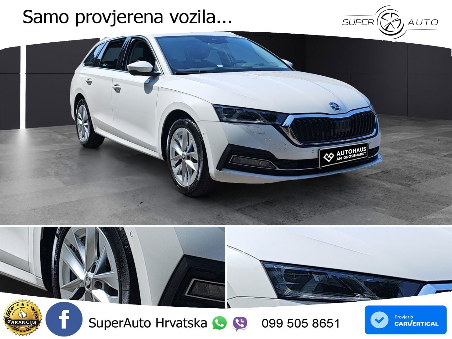 Škoda Octavia Combi 2.0 TDI (150 KS) DSG LED+GR SJED+ACC