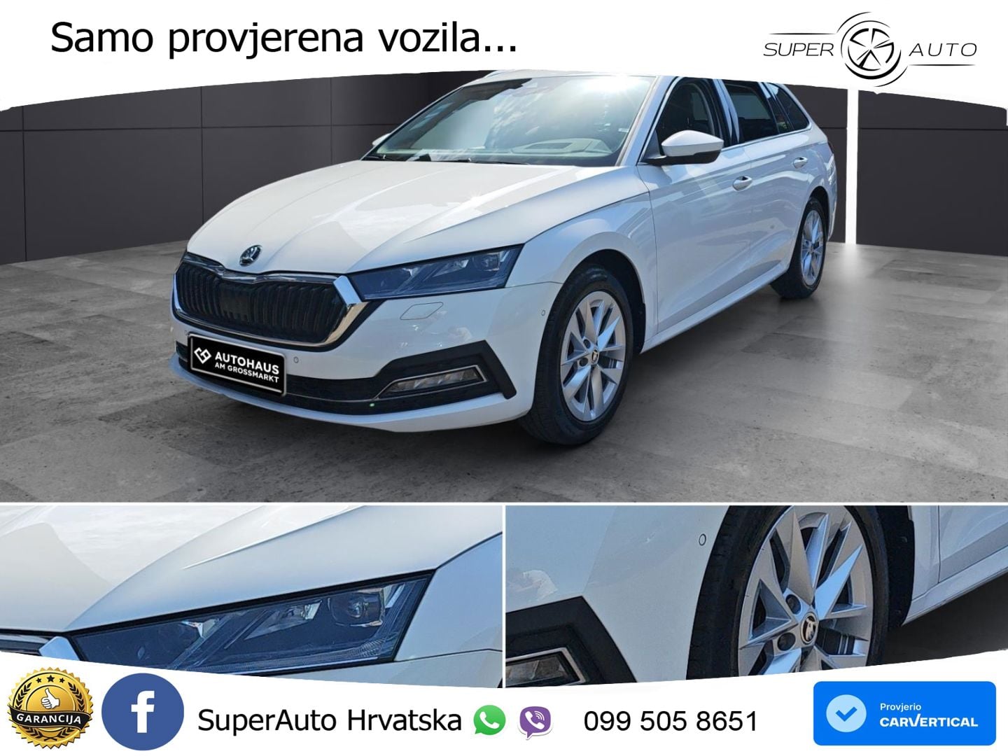 Škoda Octavia Combi 2.0 TDI (150 KS) DSG LED+GR SJED+ACC