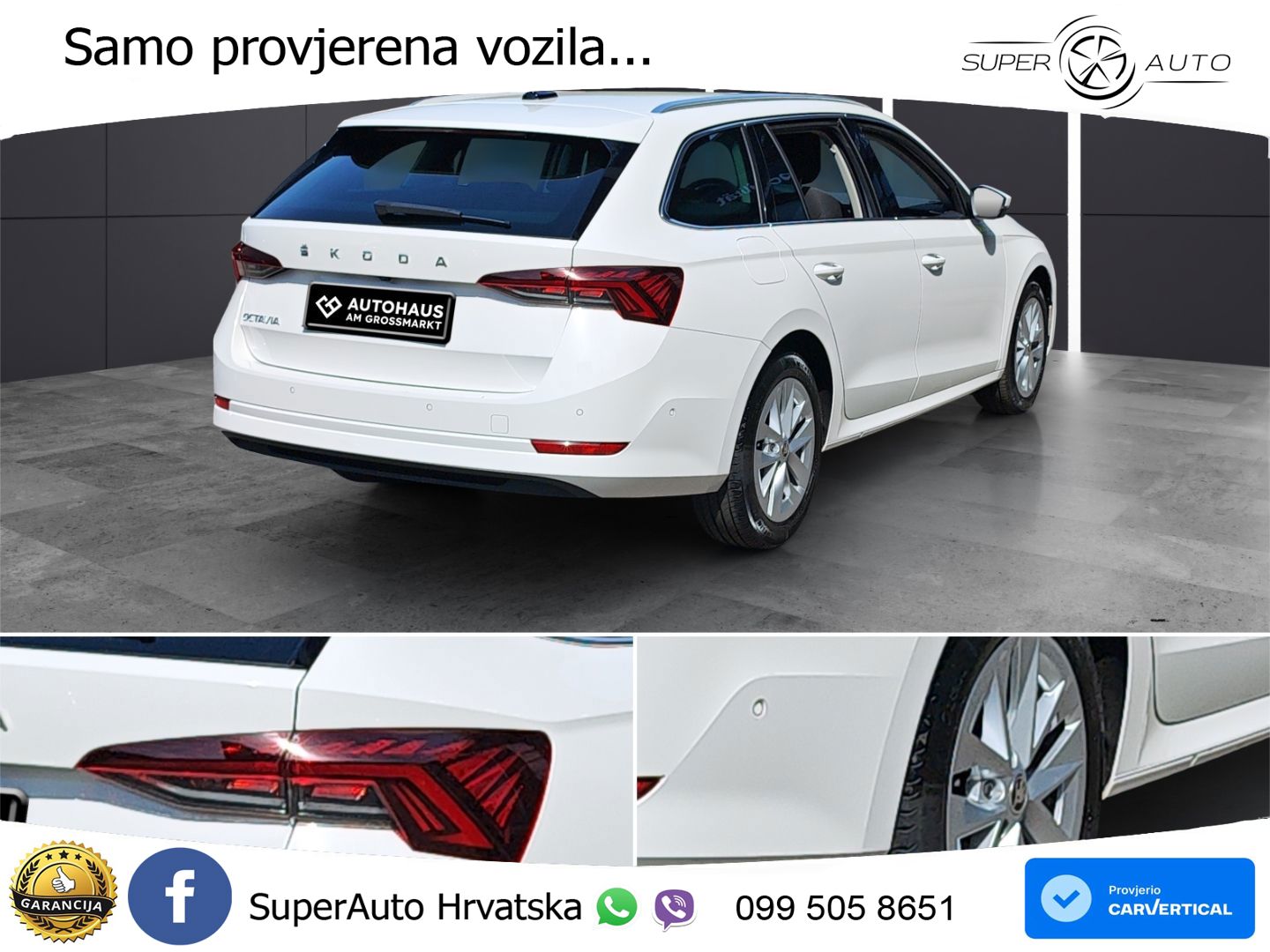 Škoda Octavia Combi 2.0 TDI (150 KS) DSG LED+GR SJED+ACC