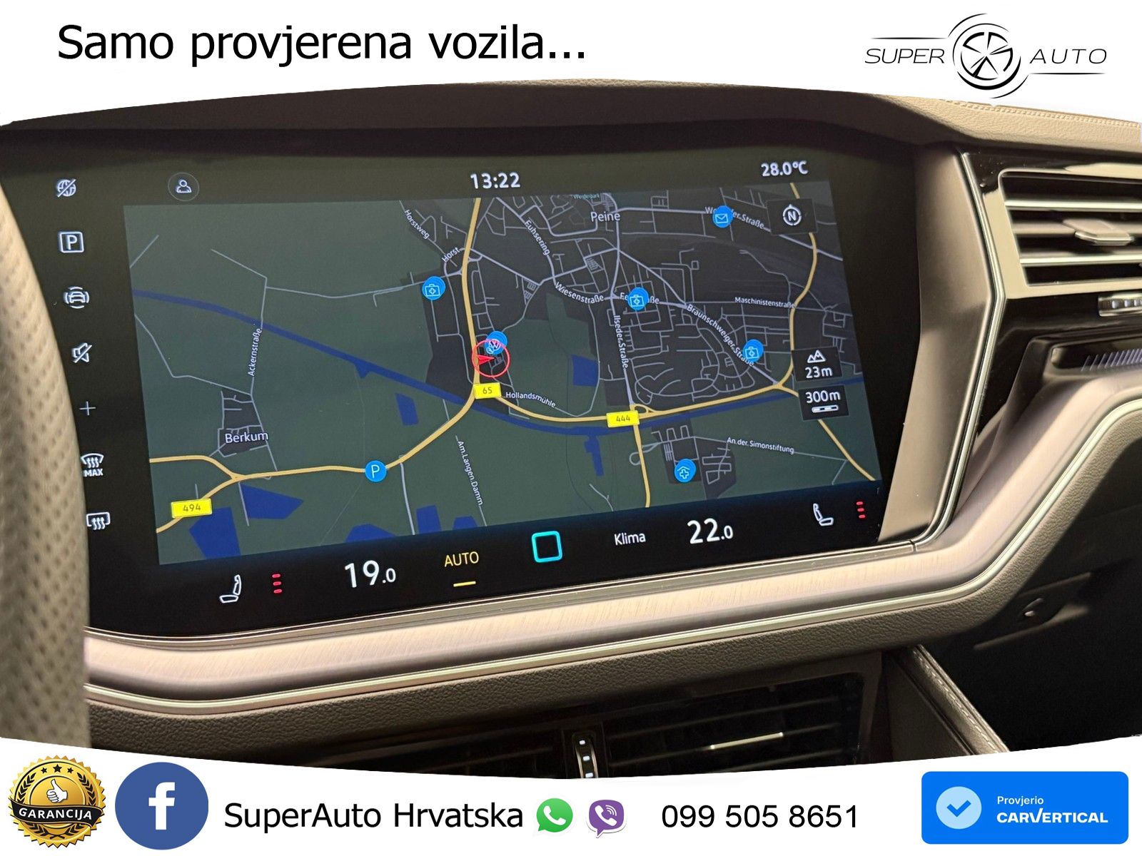 Volkswagen Touareg 3.0 V6 TDI (286 KS) 4MOTION Tiptronic ZRAČNI+ACC+GR SJED+KAM+PANO