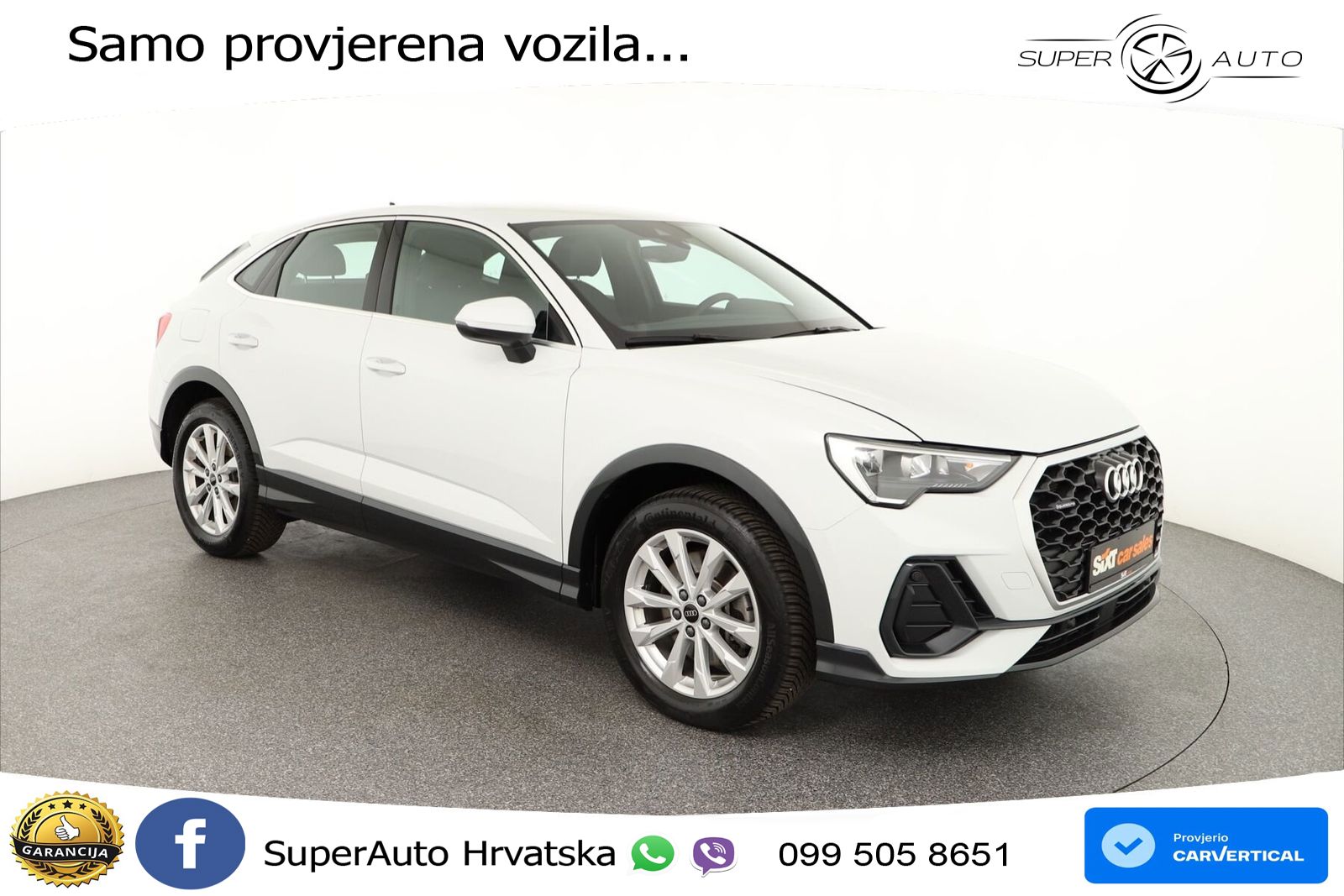 Audi Q3 II Sportback 40 TFSI (190 KS) quattro S tronic LED+GR SJED+ACC