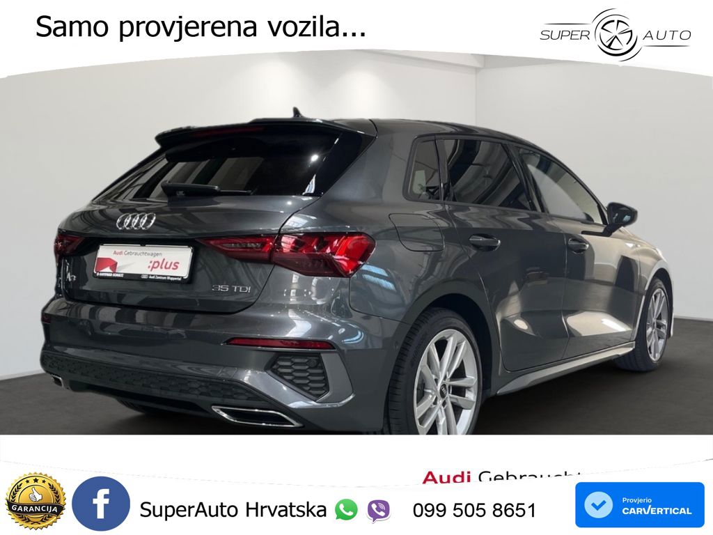 Audi A3 35 TDI (150 KS) S tronic S line LED+GR SJED+ACC