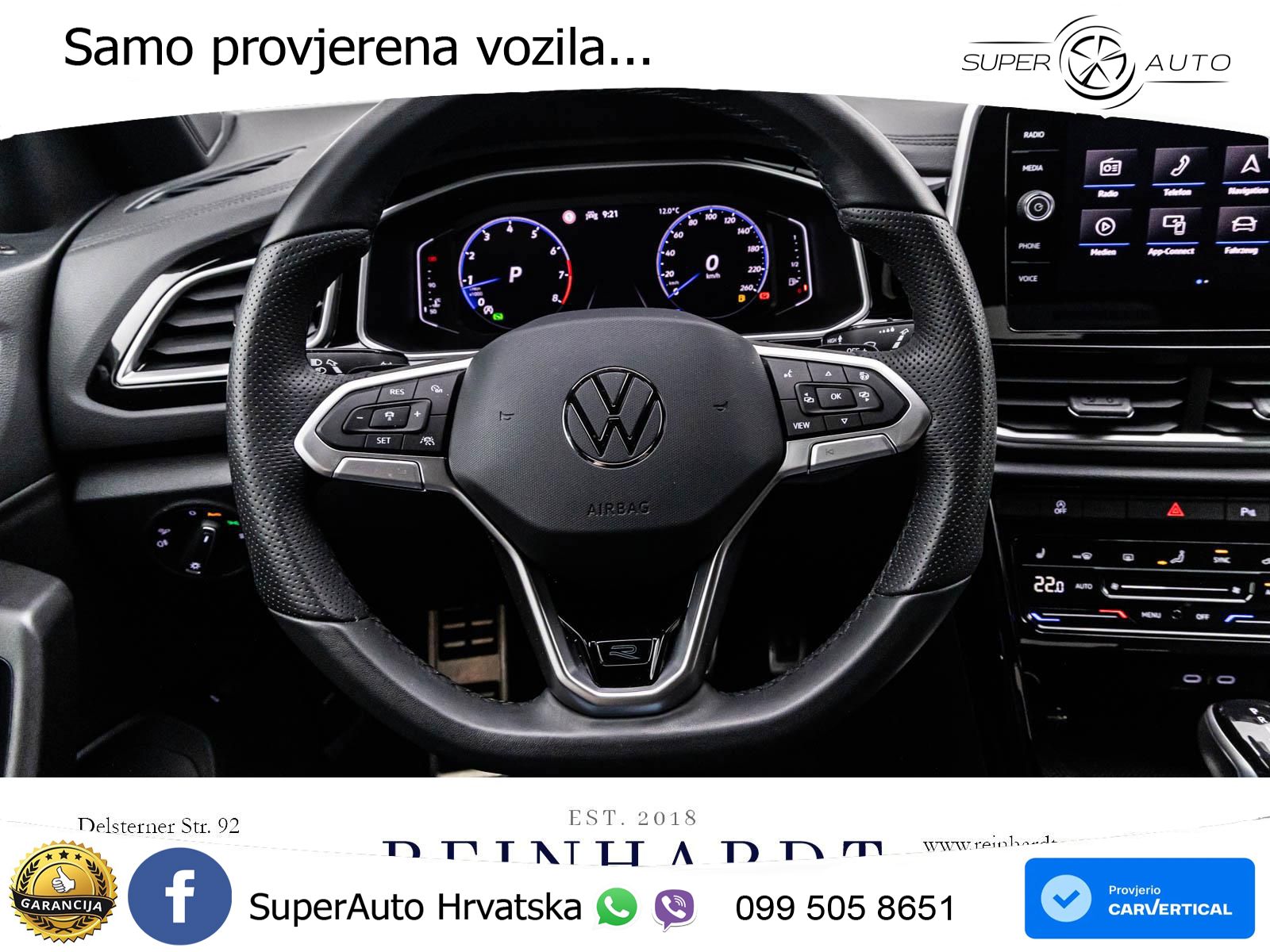 Volkswagen T-Roc 1.5 TSI (150 KS) DSG R-Line LED+GR SJED+ACC