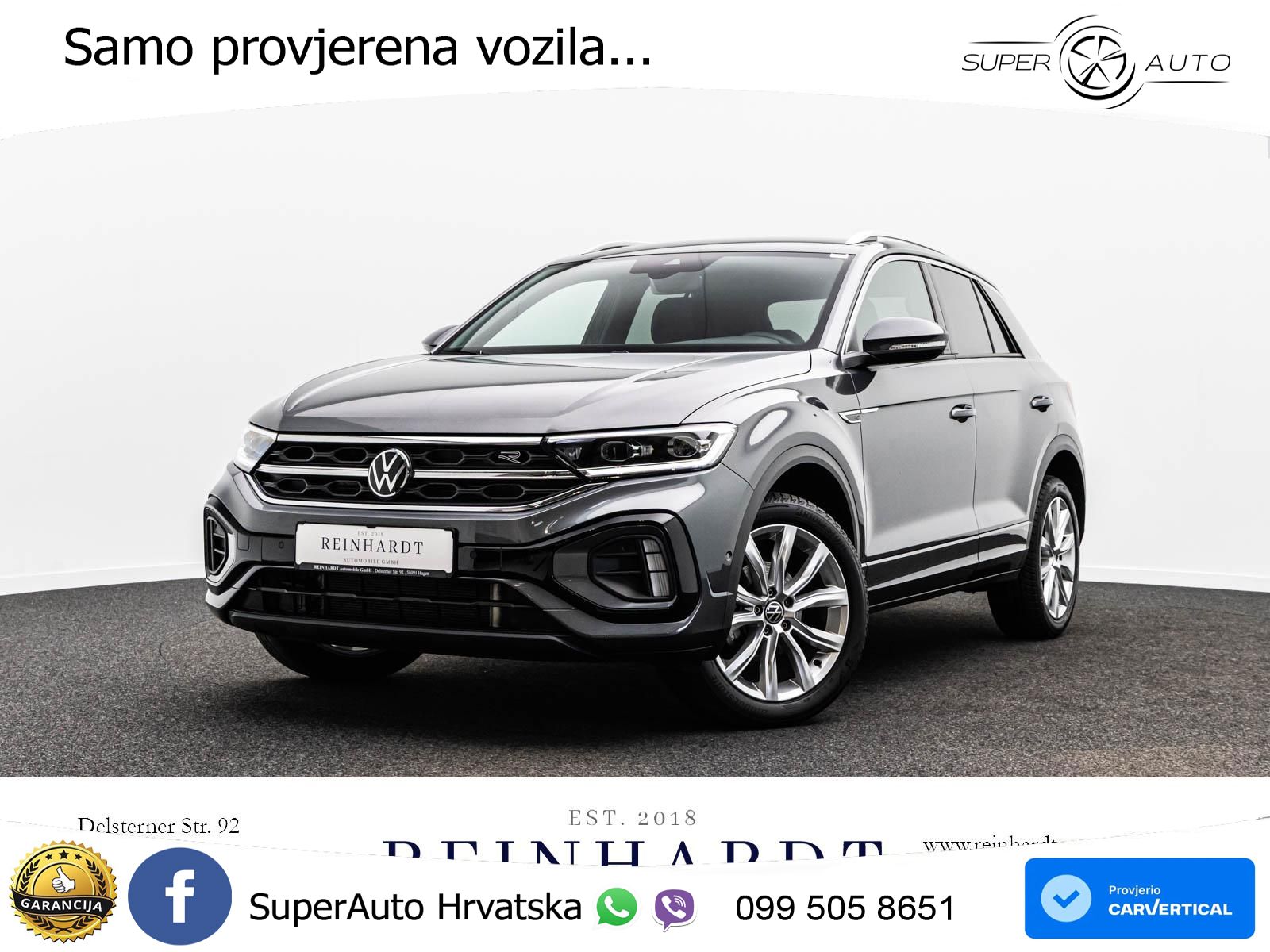 Volkswagen T-Roc 1.5 TSI (150 KS) DSG R-Line LED+GR SJED+ACC