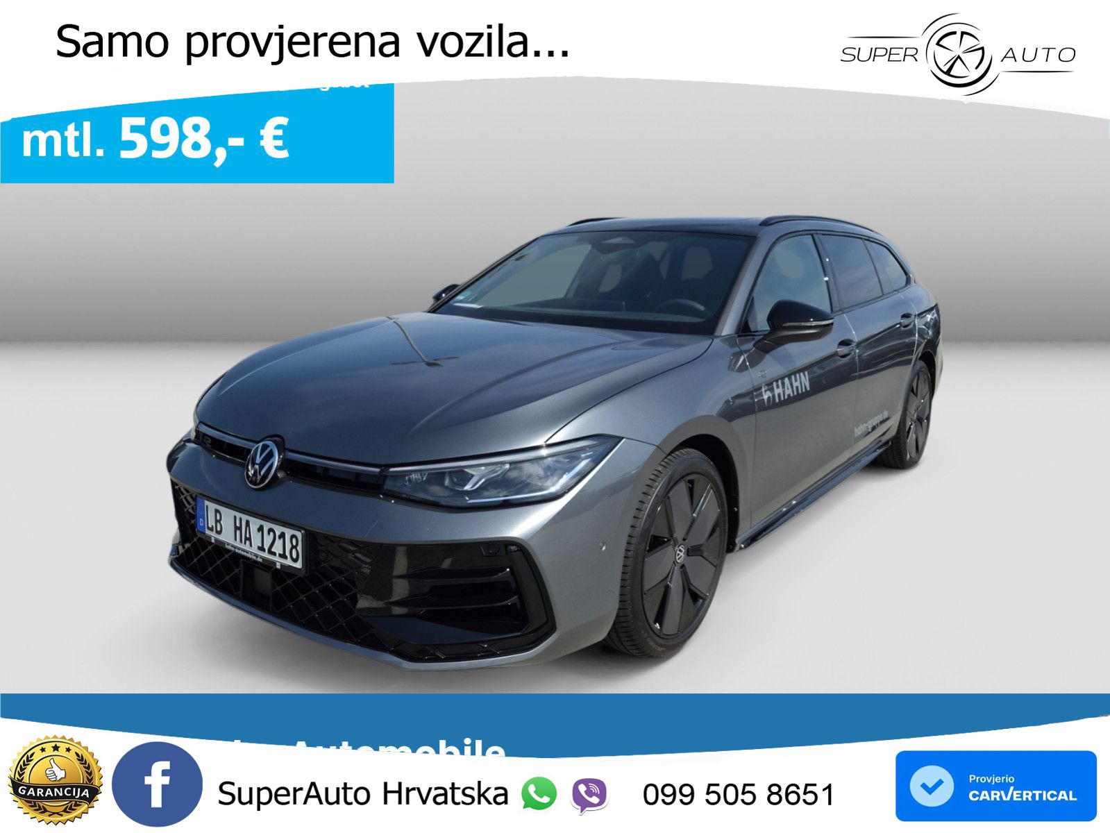 Volkswagen Passat Variant 2.0 TSI (265 KS) 4MOTION DSG R-Line LED+GR SJED+ACC