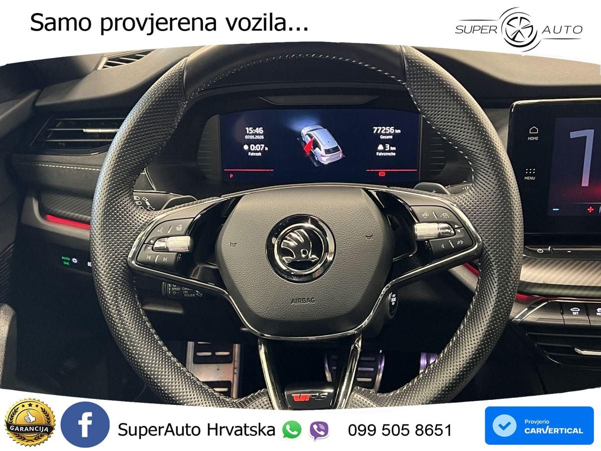 Škoda Octavia Combi RS 2.0 TDI (200 KS) DSG LED+GR SJED+ACC