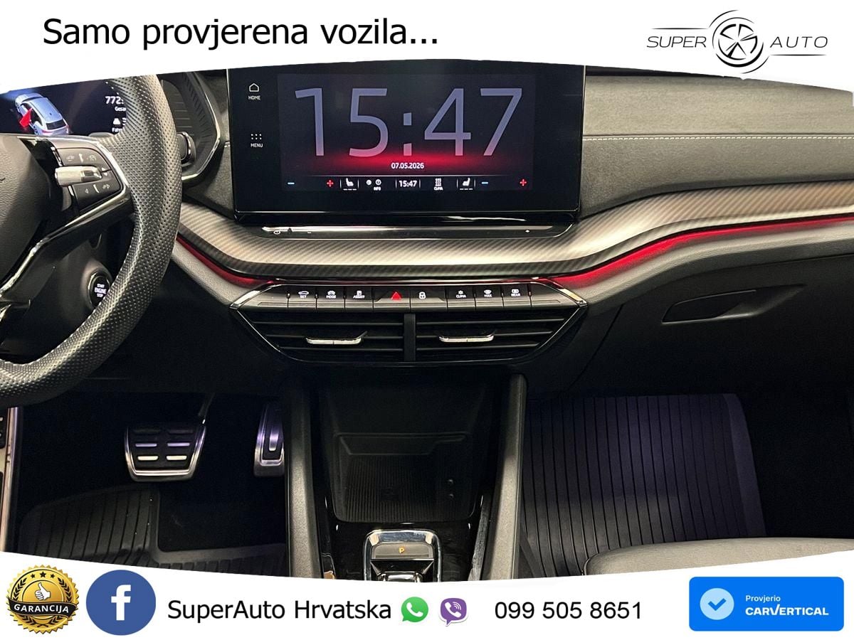Škoda Octavia Combi RS 2.0 TDI (200 KS) DSG LED+GR SJED+ACC
