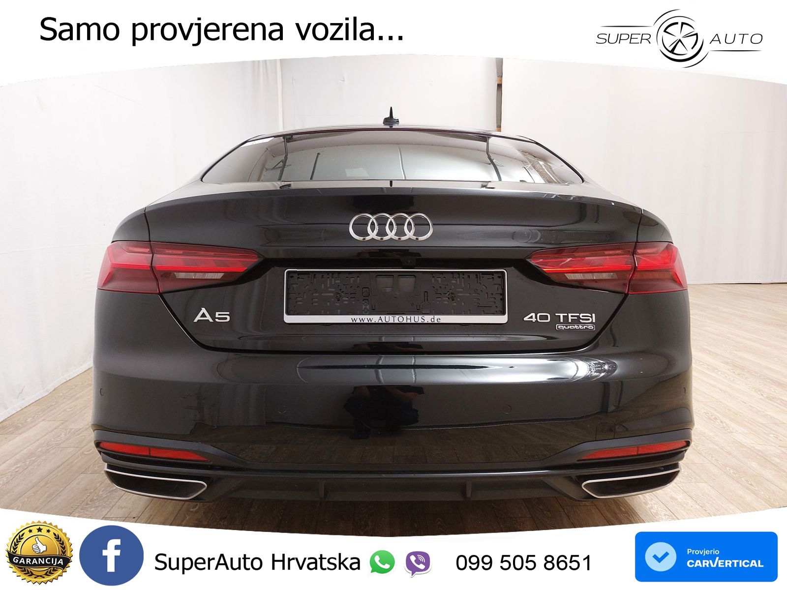 Audi A5 Sportback  40 TFSI (204 KS) quattro S tronic advanced MATRIX+GR SJED+KAM