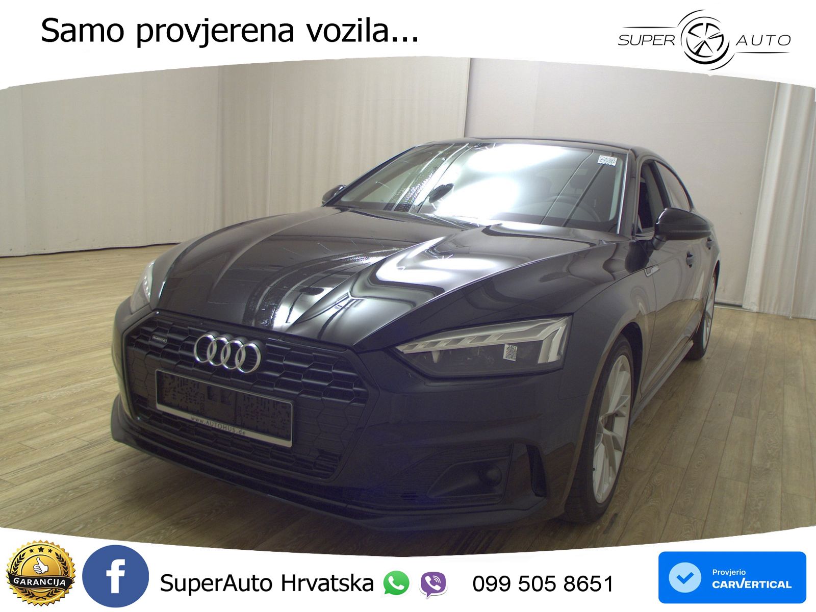 Audi A5 Sportback  40 TFSI (204 KS) quattro S tronic advanced MATRIX+GR SJED+KAM