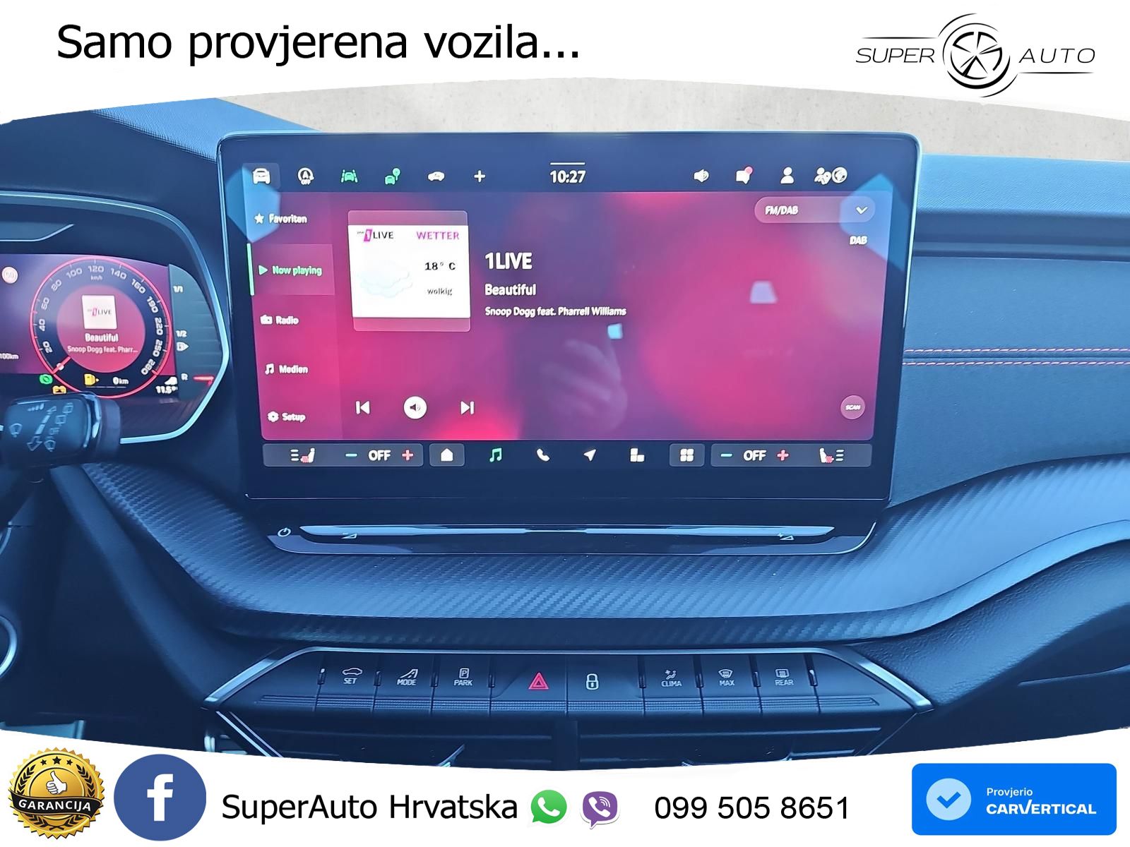 Škoda Octavia Combi RS 2.0 TSI (265 KS) DSG MATRIX+GR SJED+KAM