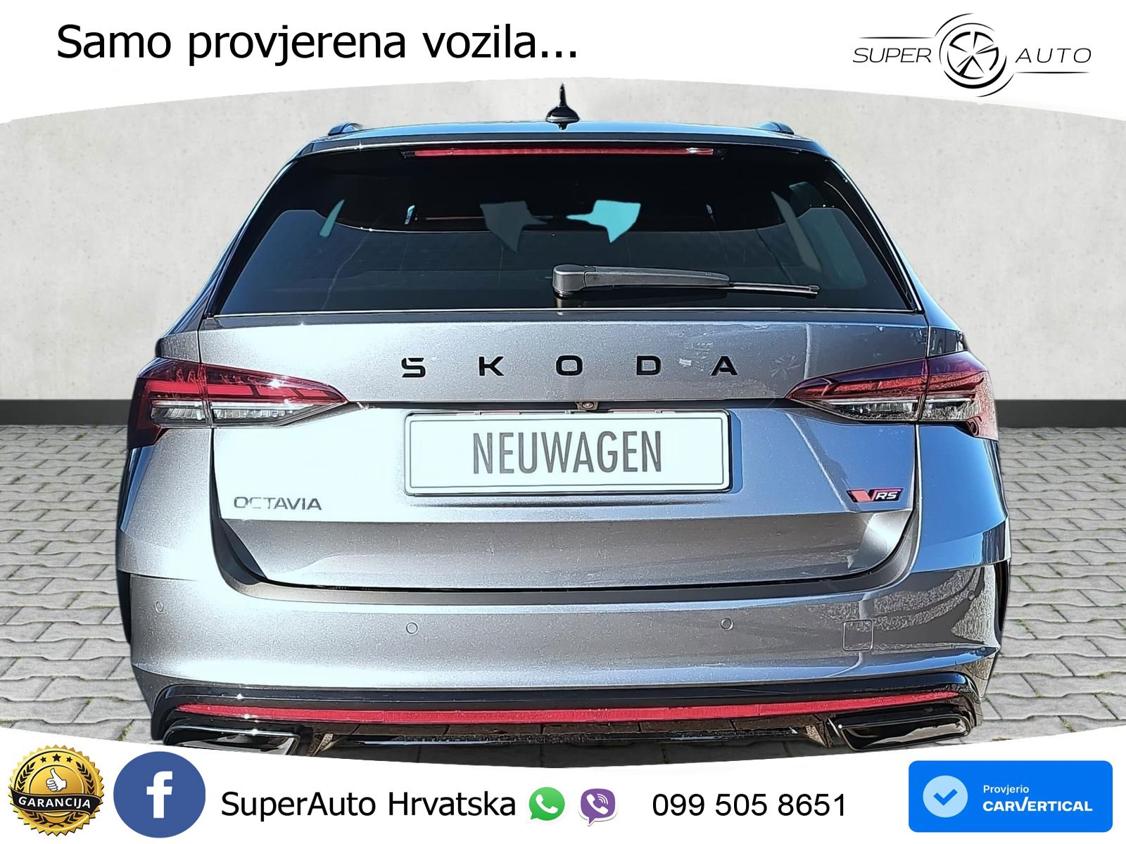 Škoda Octavia Combi RS 2.0 TSI (265 KS) DSG MATRIX+GR SJED+KAM