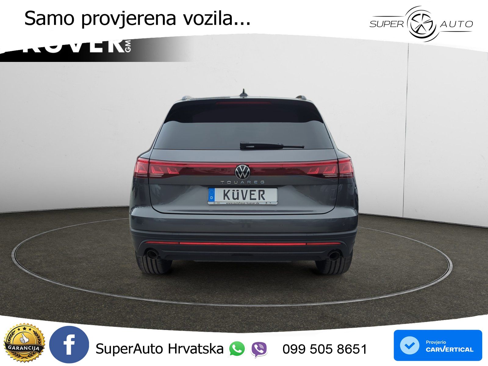 Volkswagen Touareg 3.0 V6 TDI (286 KS) 4MOTION Tiptronic ZRAČNI+ACC+GR SJED+KAM+PANO