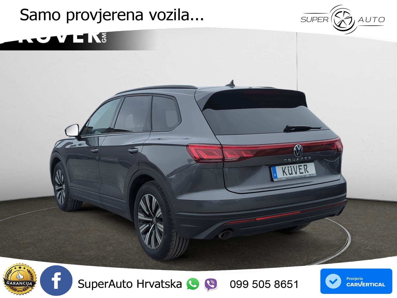 Volkswagen Touareg 3.0 V6 TDI (286 KS) 4MOTION Tiptronic ZRAČNI+ACC+GR SJED+KAM+PANO