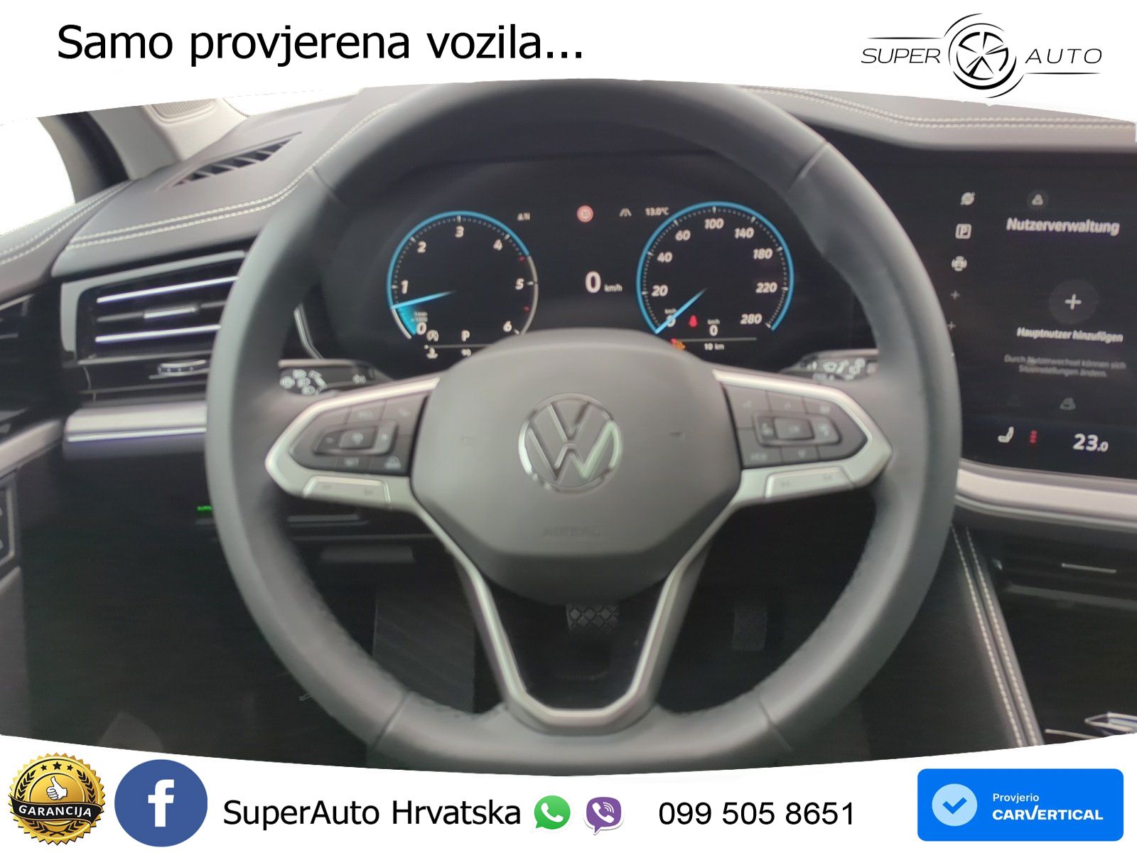 Volkswagen Touareg 3.0 V6 TDI (286 KS) 4MOTION Tiptronic ZRAČNI+ACC+GR SJED+KAM+PANO