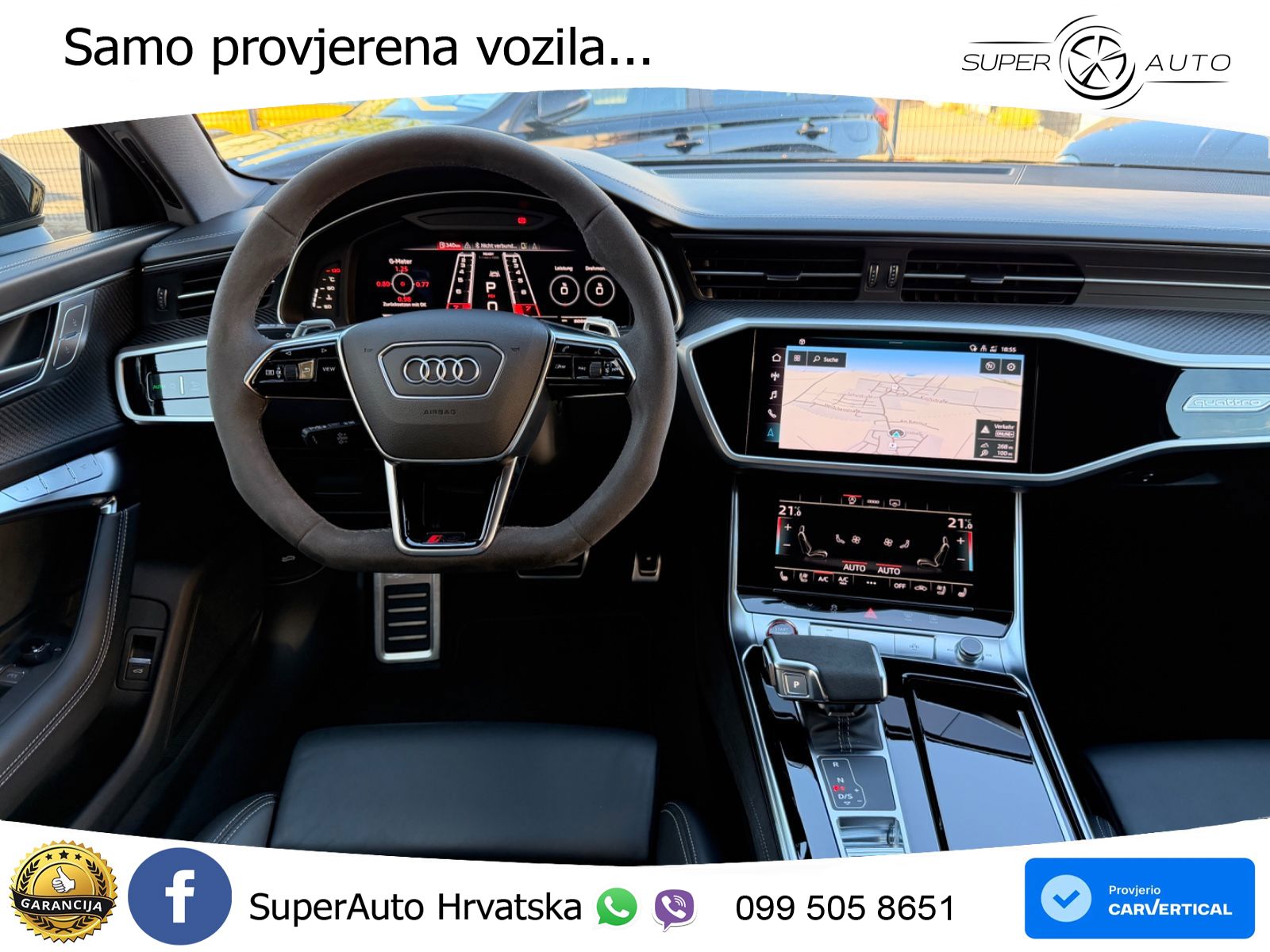 Audi RS6 Avant 4.0 TFSI V8 performance (630 KS)  quattro tiptronic MATRIX+GR SJED+KAM