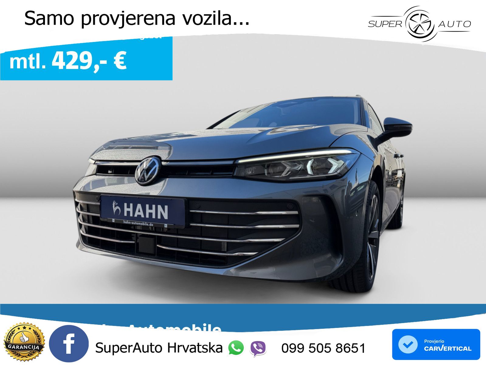 Volkswagen Passat Variant 1.5 eTSI (150 KS) DSG Business LED+GR SJED+ACC