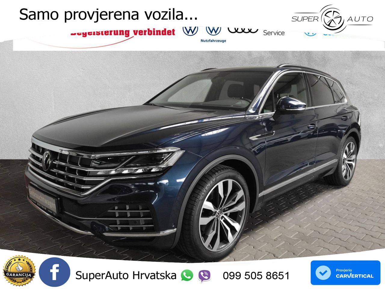Volkswagen Touareg 3.0 V6 TDI (286 KS) 4MOTION Tiptronic ZRAČNI+ACC+4xGR SJED+KAM