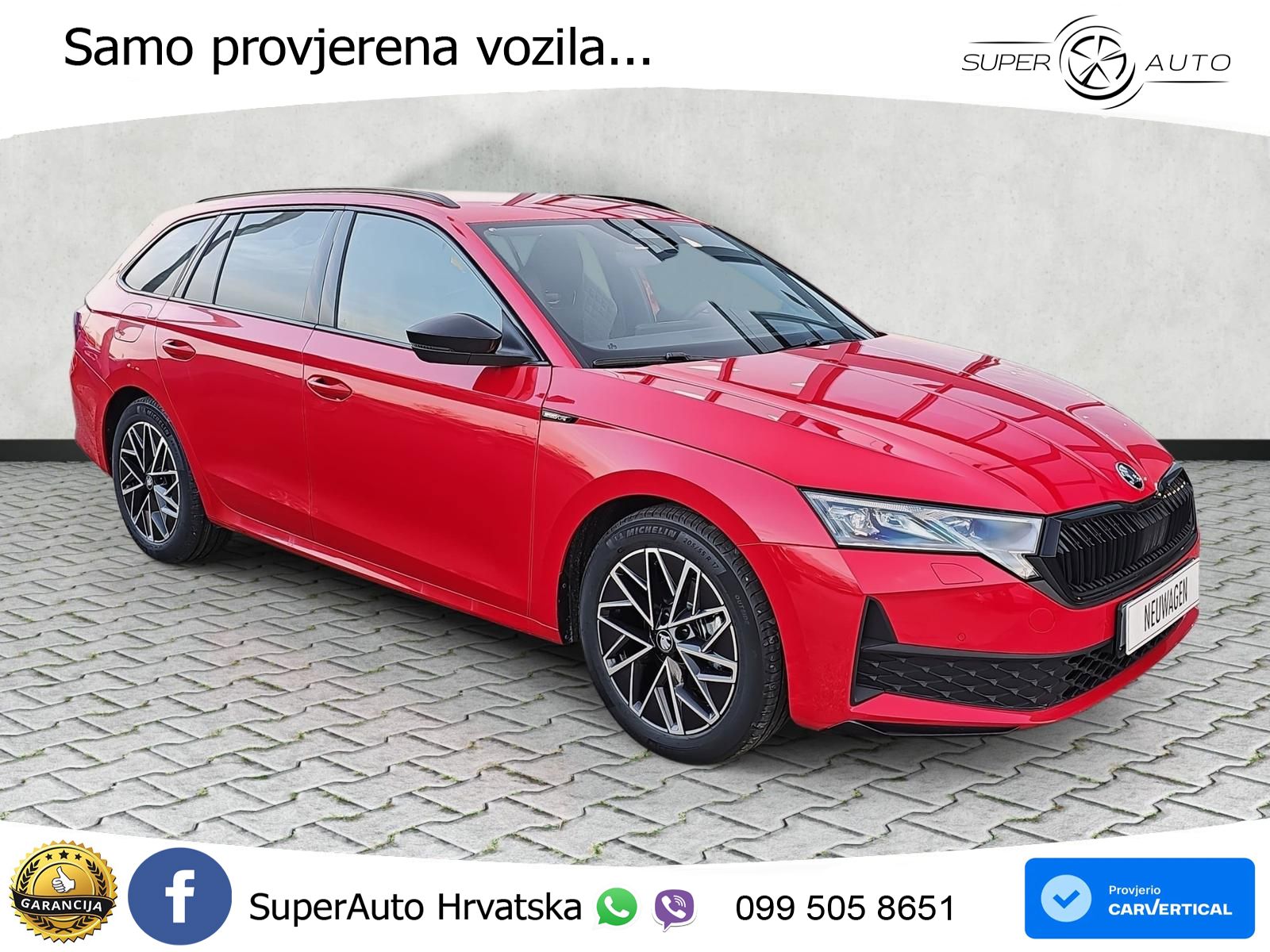 Škoda Octavia Combi 1.5 TSI (150 KS) DSG SportLine MATRIX+GR SJED+KAM