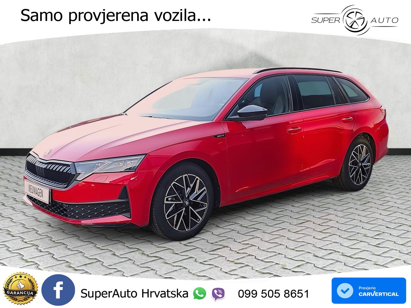 Škoda Octavia Combi 1.5 TSI (150 KS) DSG SportLine MATRIX+GR SJED+KAM