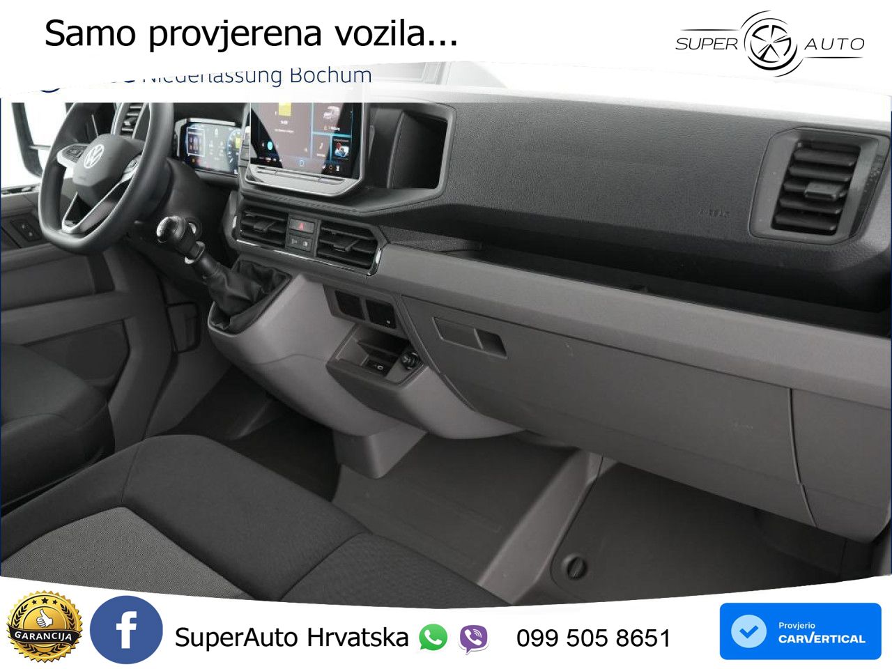 Volkswagen Crafter Kasten mittel AHK Kamera Klima Hochdach 140 KS