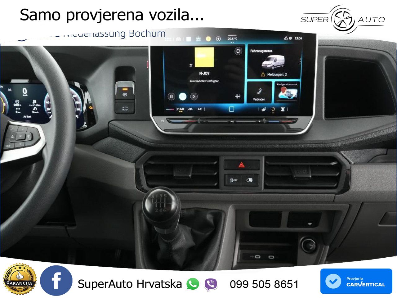 Volkswagen Crafter Kasten mittel AHK Kamera Klima Hochdach 140 KS