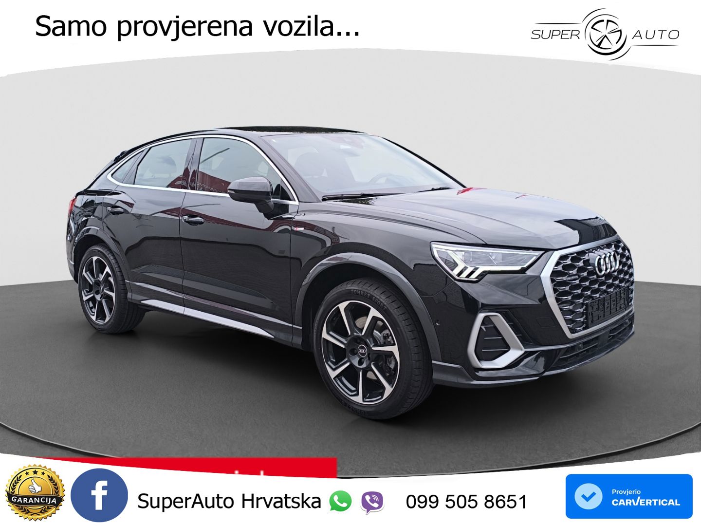 Audi Q3 II Sportback 45 TFSI (245 KS) quattro S tronic S line LED+GR SJED+ACC