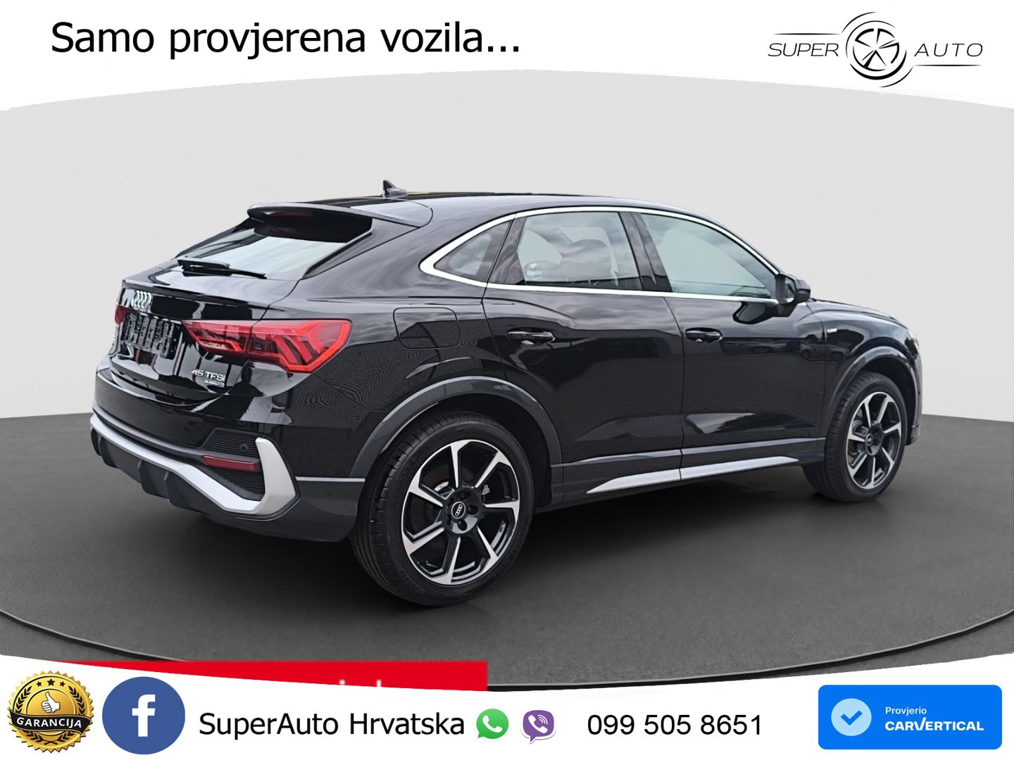 Audi Q3 II Sportback 45 TFSI (245 KS) quattro S tronic S line LED+GR SJED+ACC