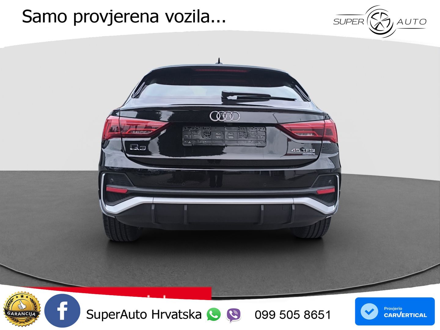 Audi Q3 II Sportback 45 TFSI (245 KS) quattro S tronic S line LED+GR SJED+ACC