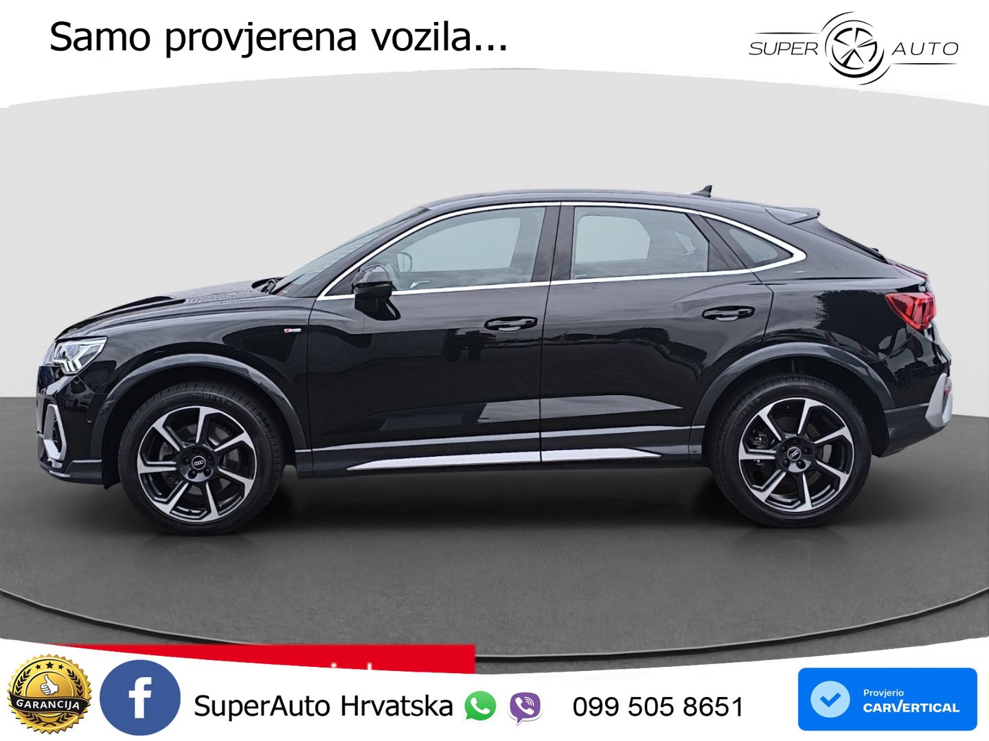 Audi Q3 II Sportback 45 TFSI (245 KS) quattro S tronic S line LED+GR SJED+ACC