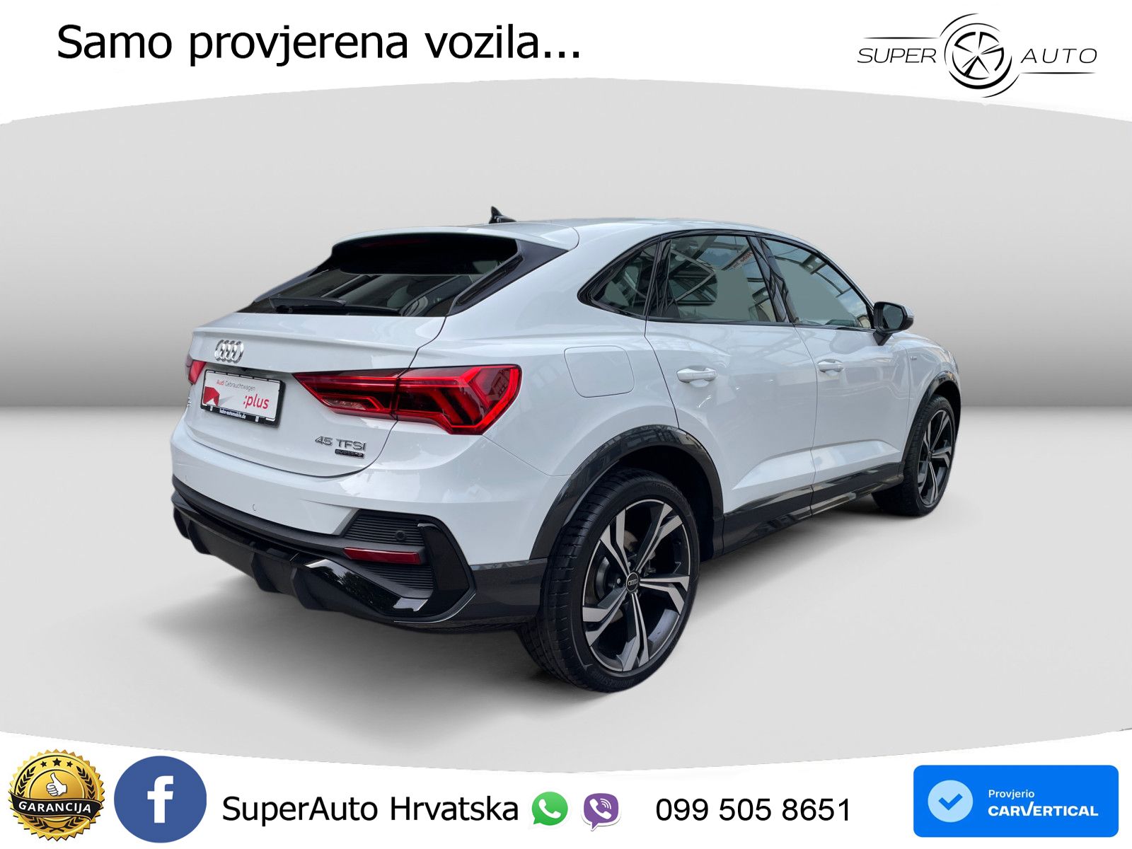 Audi Q3 II Sportback 45 TFSI (245 KS) quattro S tronic S line MATRIX+GR SJED+KAM