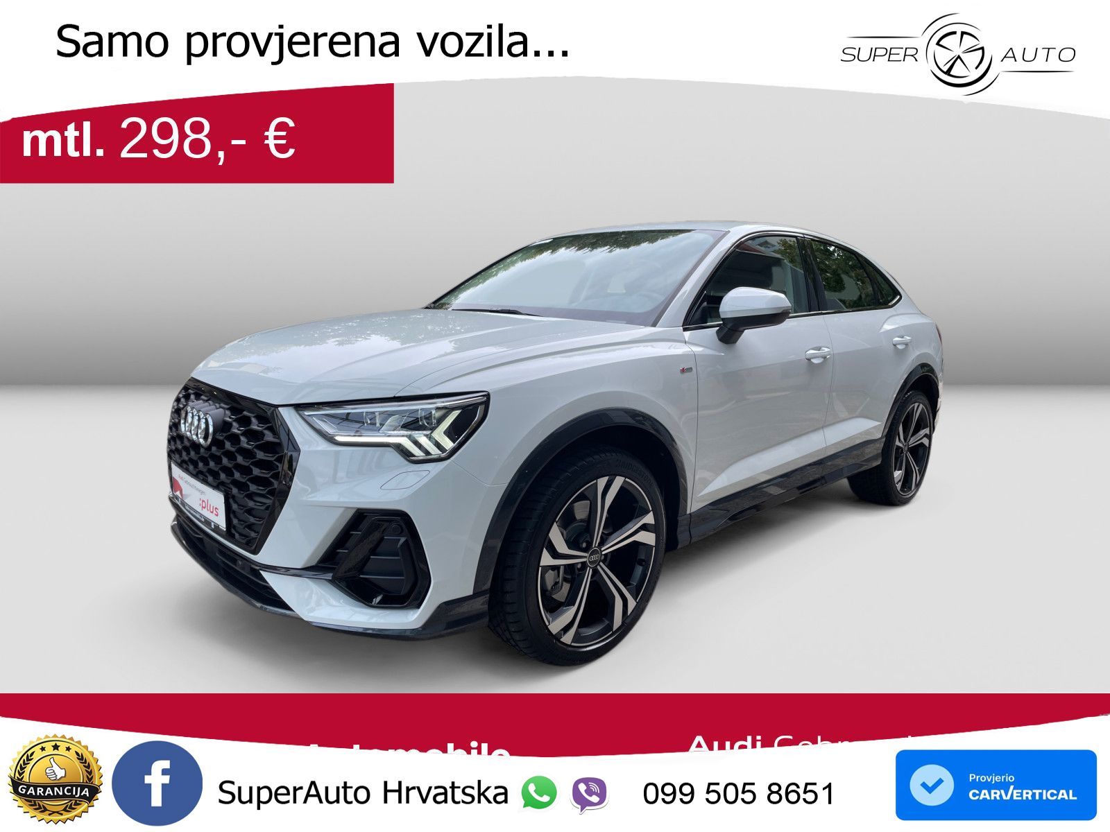 Audi Q3 II Sportback 45 TFSI (245 KS) quattro S tronic S line MATRIX+GR SJED+KAM