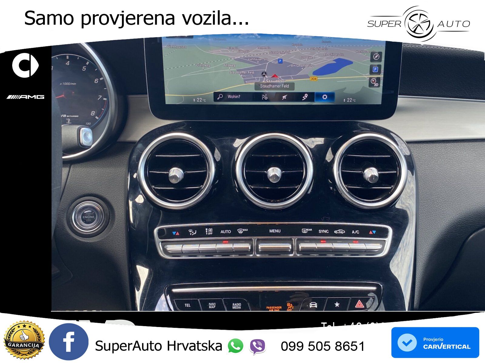 Mercedes AMG GLC 63 S V8 (510 KS) 4MATIC+ MCT LED+GR SJED+ACC