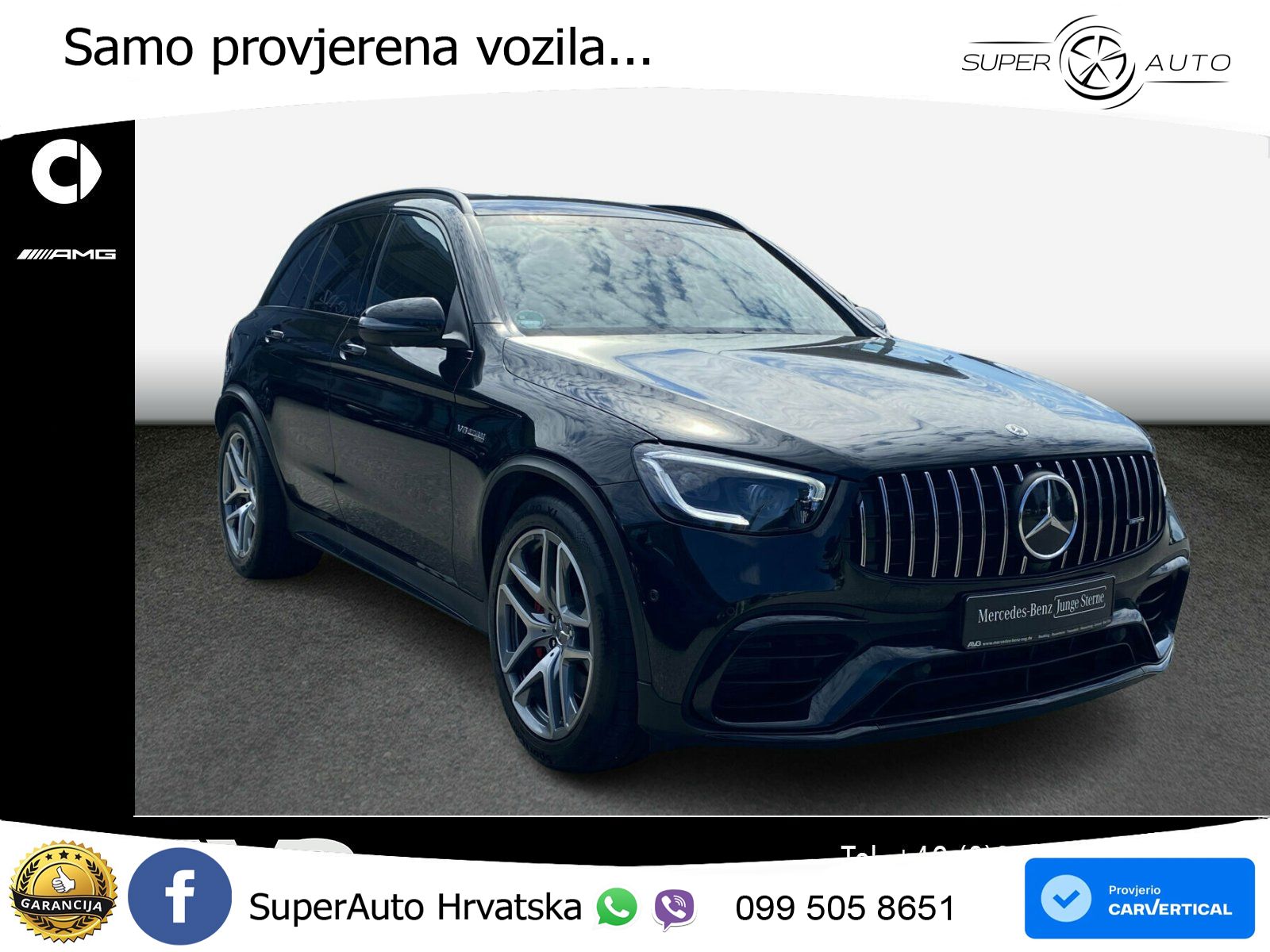Mercedes AMG GLC 63 S V8 (510 KS) 4MATIC+ MCT LED+GR SJED+ACC