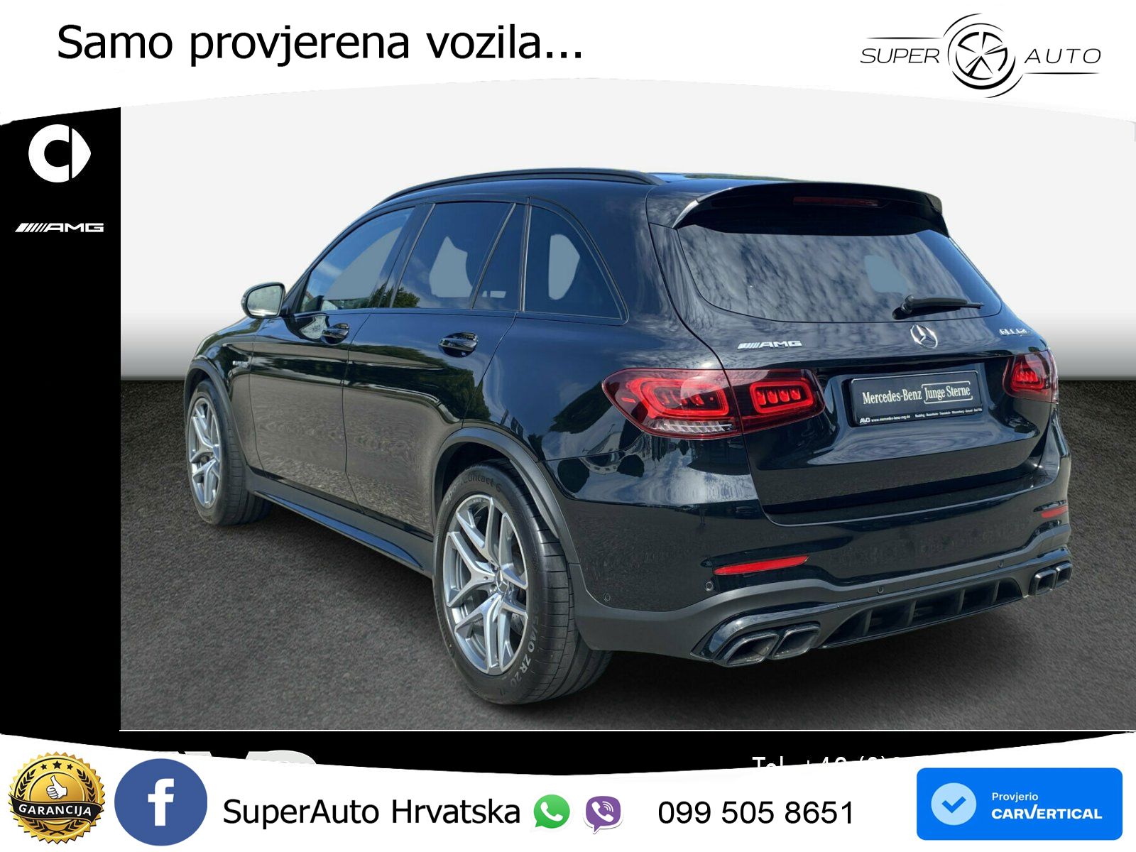 Mercedes AMG GLC 63 S V8 (510 KS) 4MATIC+ MCT LED+GR SJED+ACC