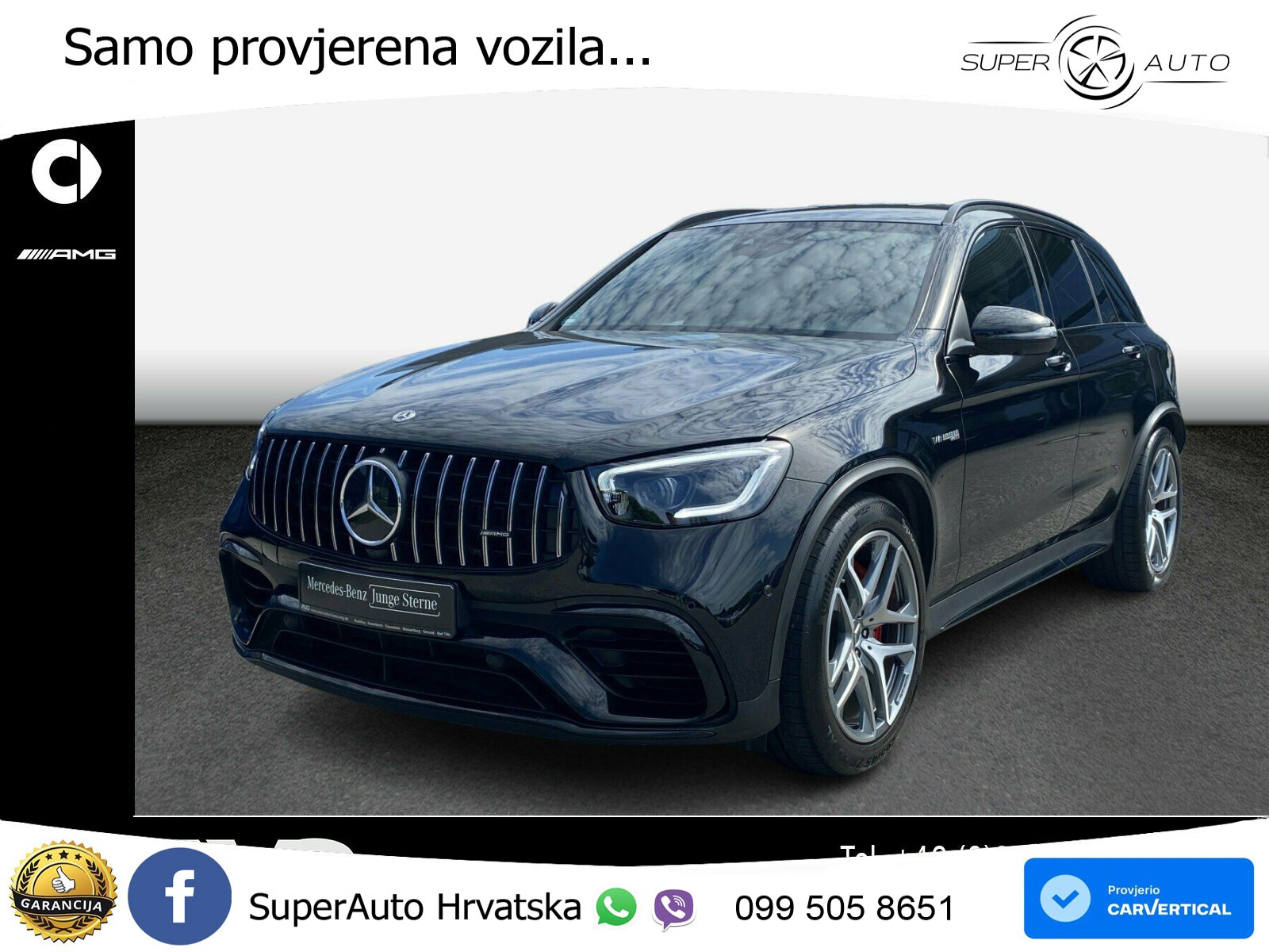 Mercedes AMG GLC 63 S V8 (510 KS) 4MATIC+ MCT LED+GR SJED+ACC