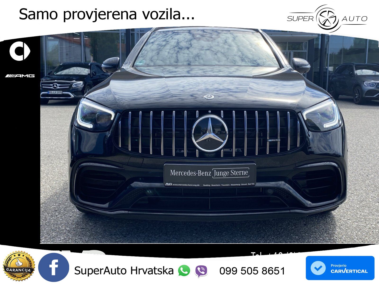 Mercedes AMG GLC 63 S V8 (510 KS) 4MATIC+ MCT LED+GR SJED+ACC