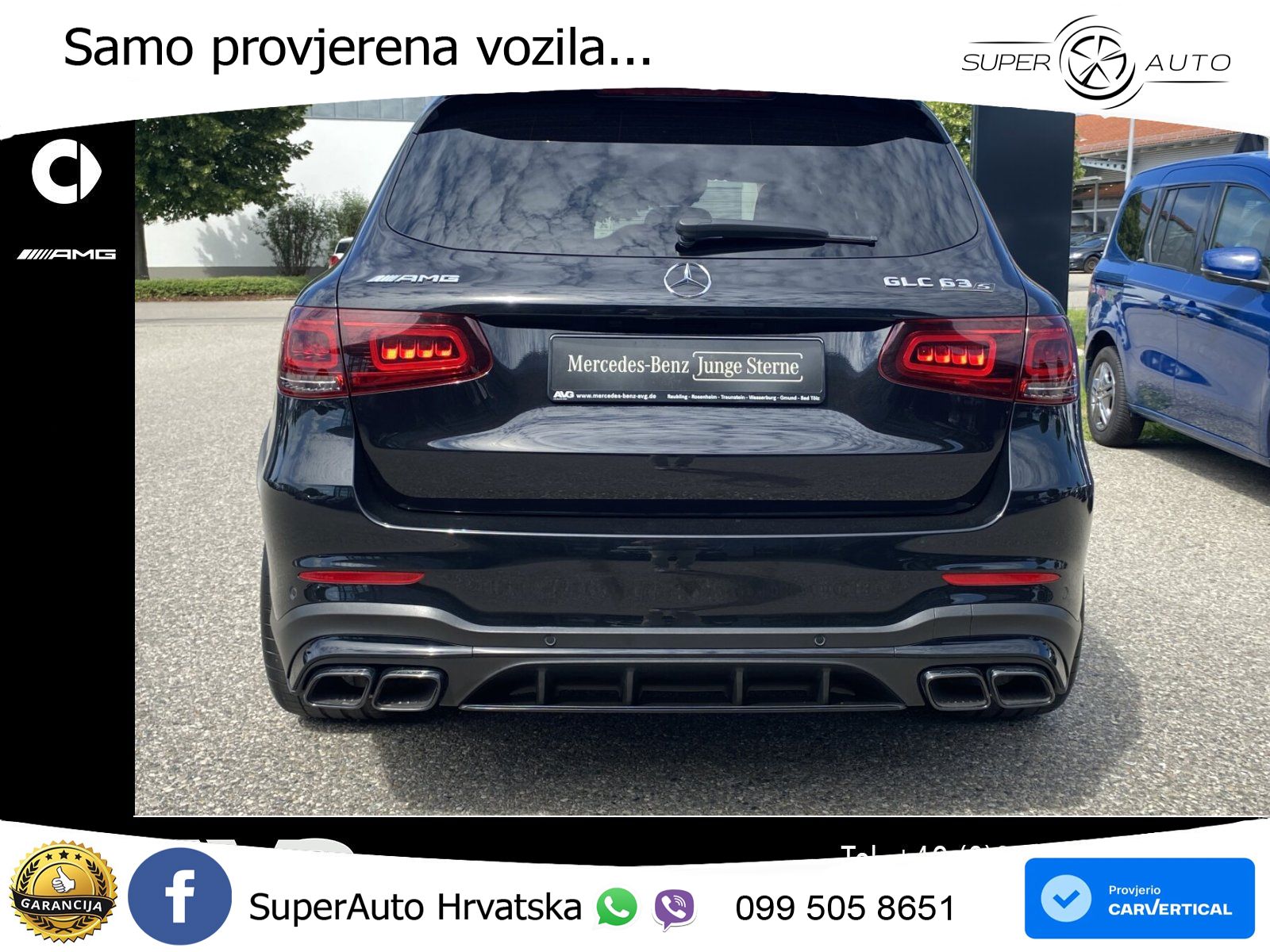 Mercedes AMG GLC 63 S V8 (510 KS) 4MATIC+ MCT LED+GR SJED+ACC