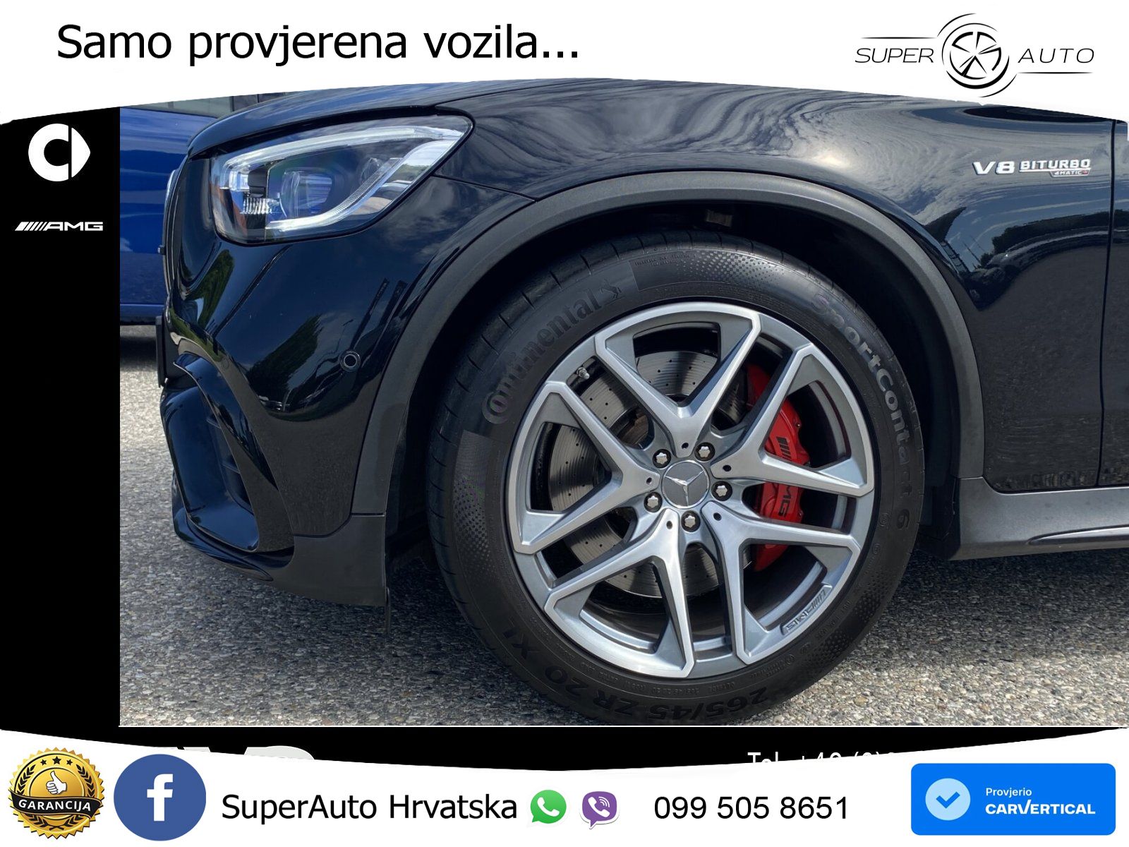 Mercedes AMG GLC 63 S V8 (510 KS) 4MATIC+ MCT LED+GR SJED+ACC