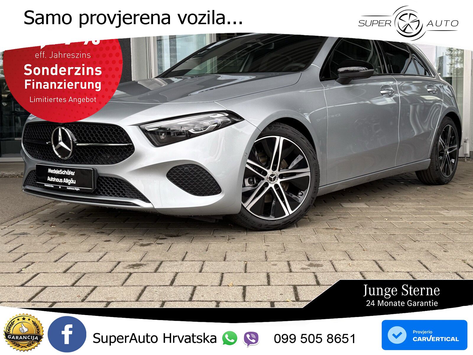 Mercedes-Benz A 200 7G-DCT LED+GR SJED+ACC
